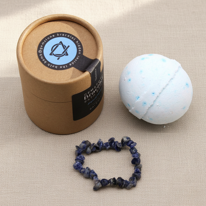 Sodalite Gemstone Bracelet Bath Bomb