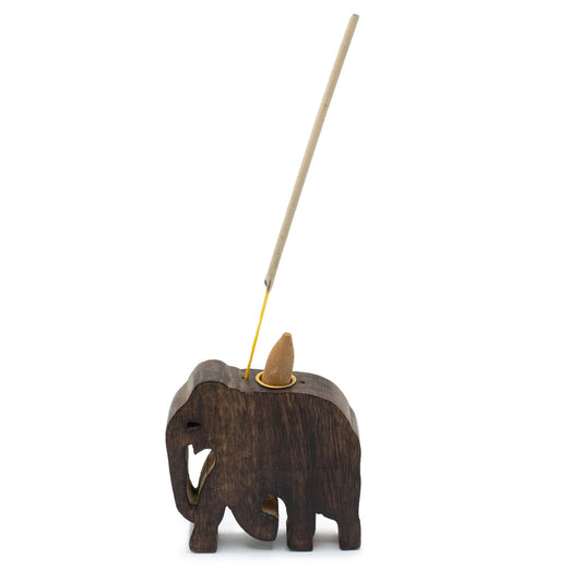 Porta-incienso Cono y Varilla Elefante - Soporte de Incienso
