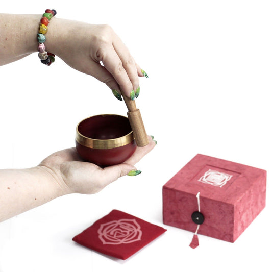 Cuenco Chakra - Raíz - Set de Regalo Tibetano, chakra raíz