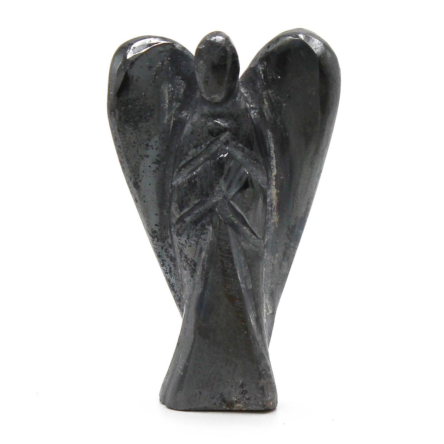 Ángel de piedras preciosas talladas a mano - Hematita - Figuras de Piedras Preciosas