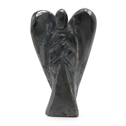 Ángel de piedras preciosas talladas a mano - Hematita - Figuras de Piedras Preciosas