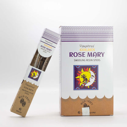 Palitos de resina para purificación Golden Rose Mary - 30 g - Varillas de resina para Defumar
