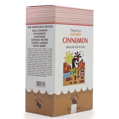 Palitos de resina para sahumar con canela dorada - 30 g - Varillas de resina para Defumar