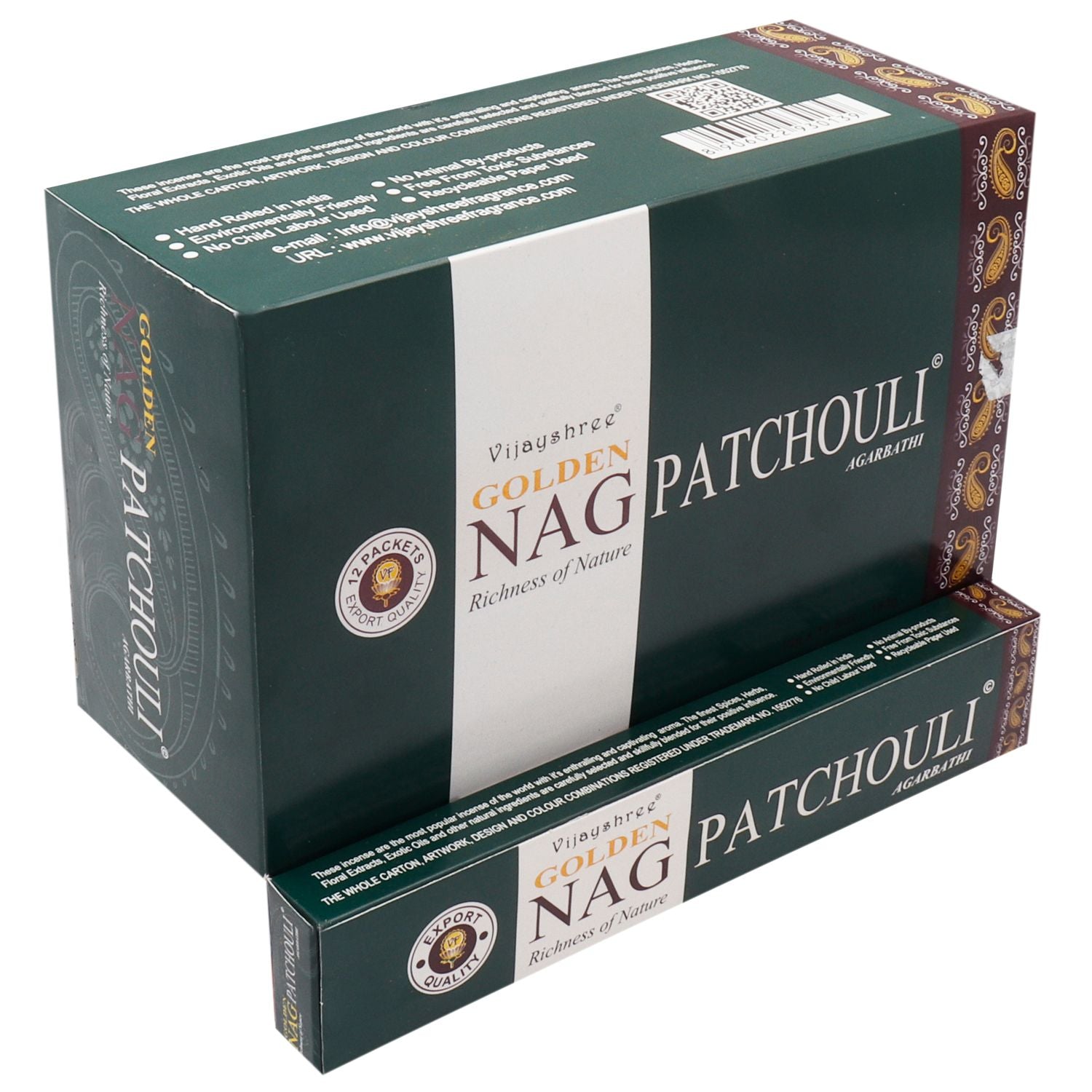 15g Incienso Dorado Nag - Patchouli - Incienso Golden