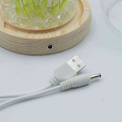 Floral Glow Garden Dome - 20 tulips - USB LED