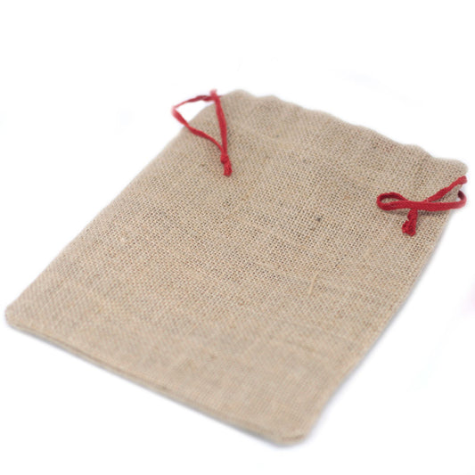 Saco de yute pequeño - 180x220mm - Sacos de Yute con Cuerda