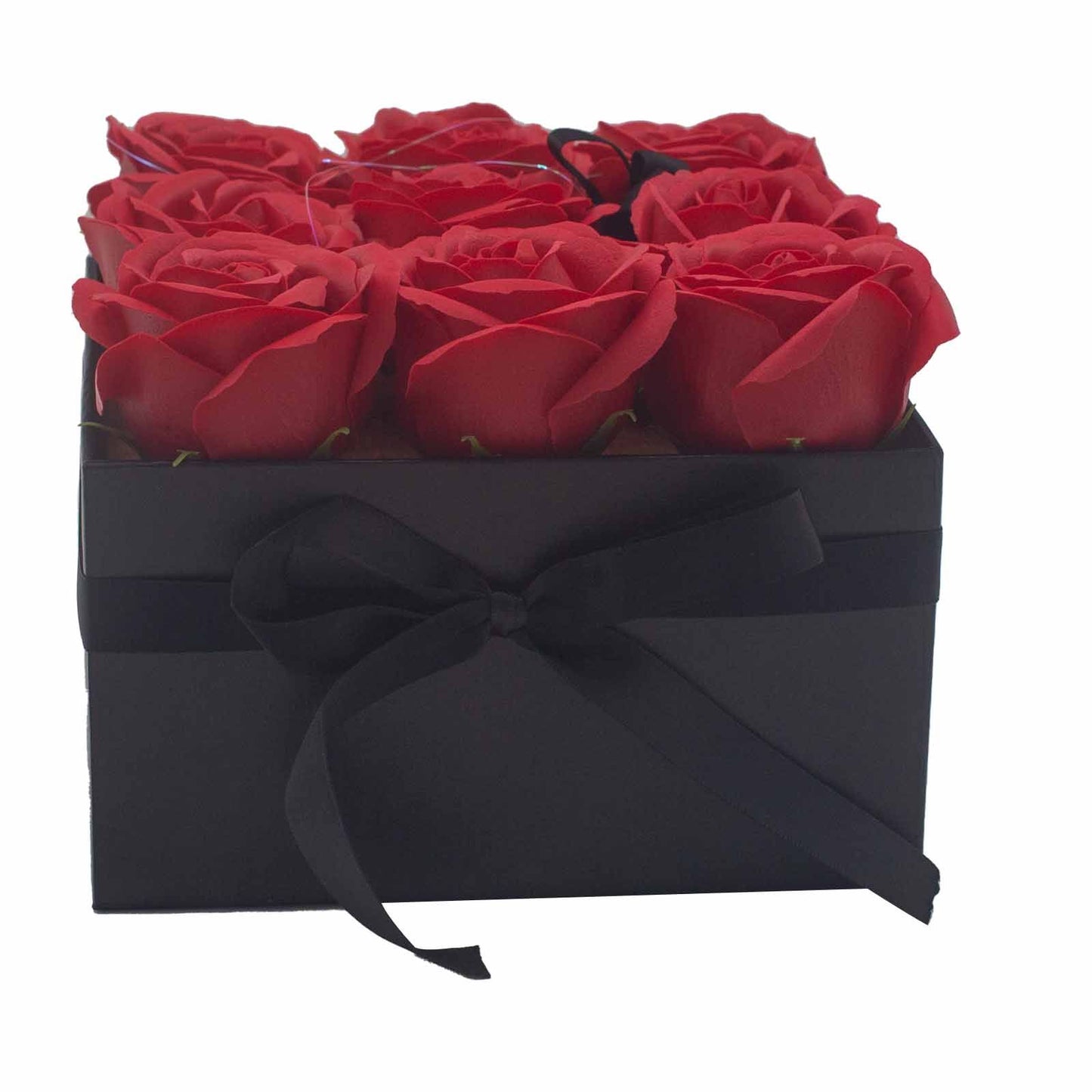 Caja de Regalo - Rosas de Jabón · 9 ud Rojo