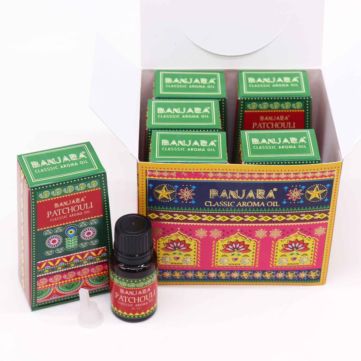 Aceite con fragancia de la India Banjara 10ml - Pathchouli - Aceites de Fragancias Indias 10ml
