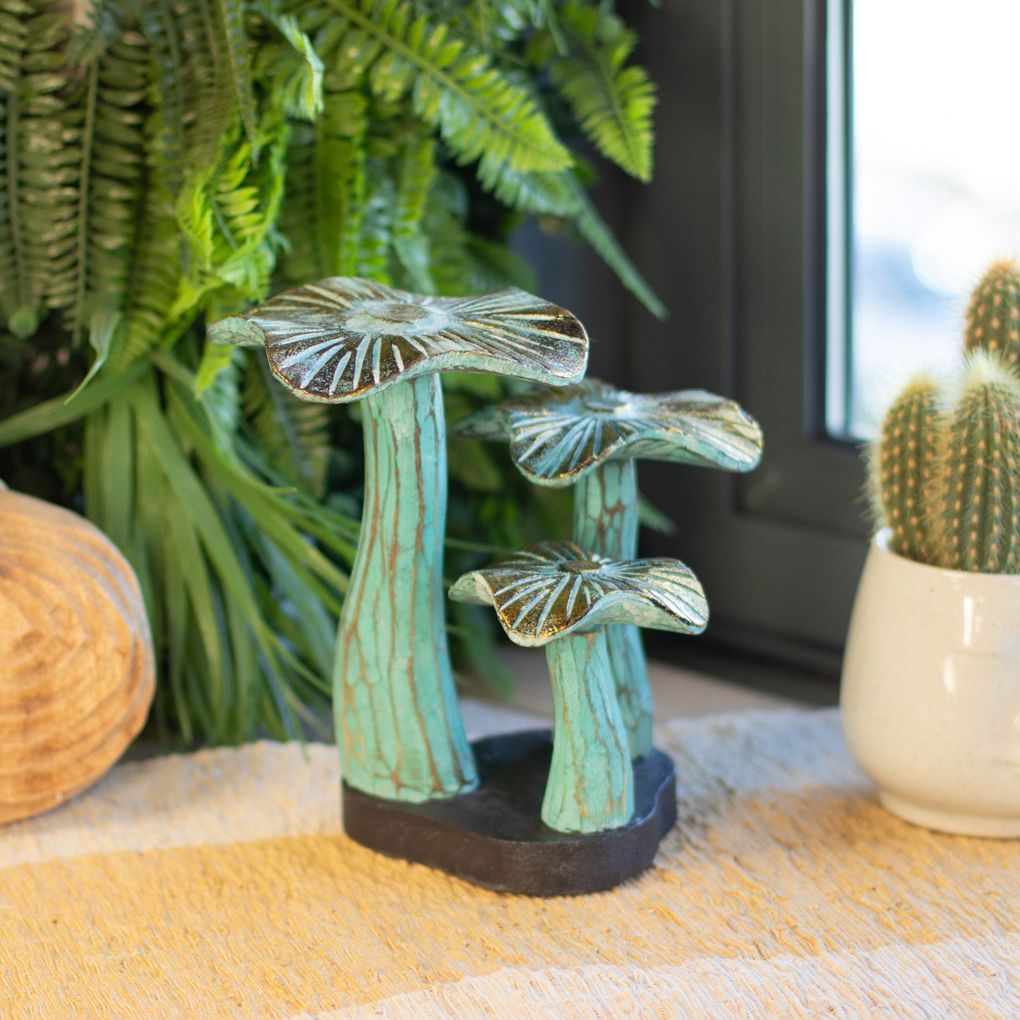 Pequeño arte de seta dorada - 20cm - Greenwash