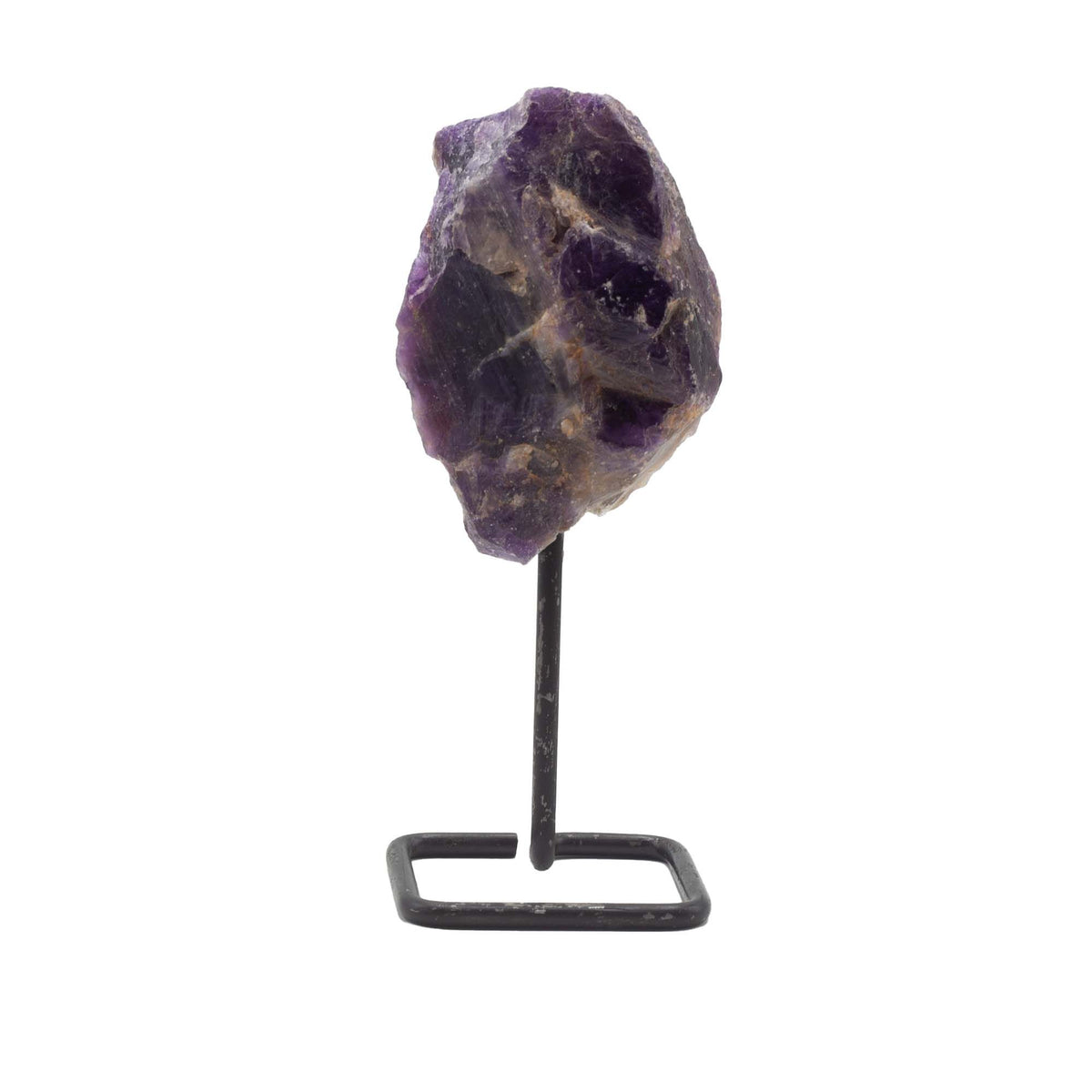 Muestra mineral en soporte metálico - amatista - Especímenes Minerales Raros