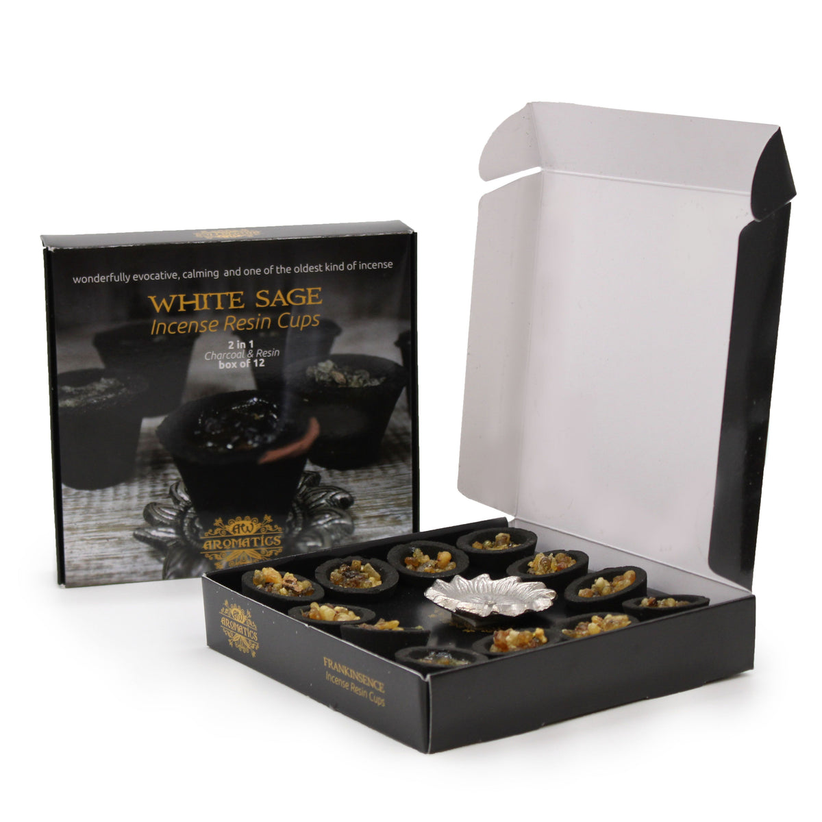 Caja de 12 Copas de Resina - Tres Reyes - Caja de 12 copas de resina