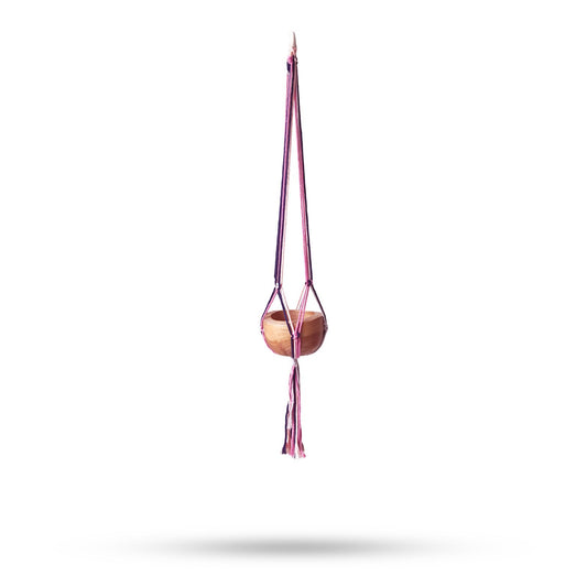 Classic Macrame Planter - Pastel Shades Living Room Med Pot