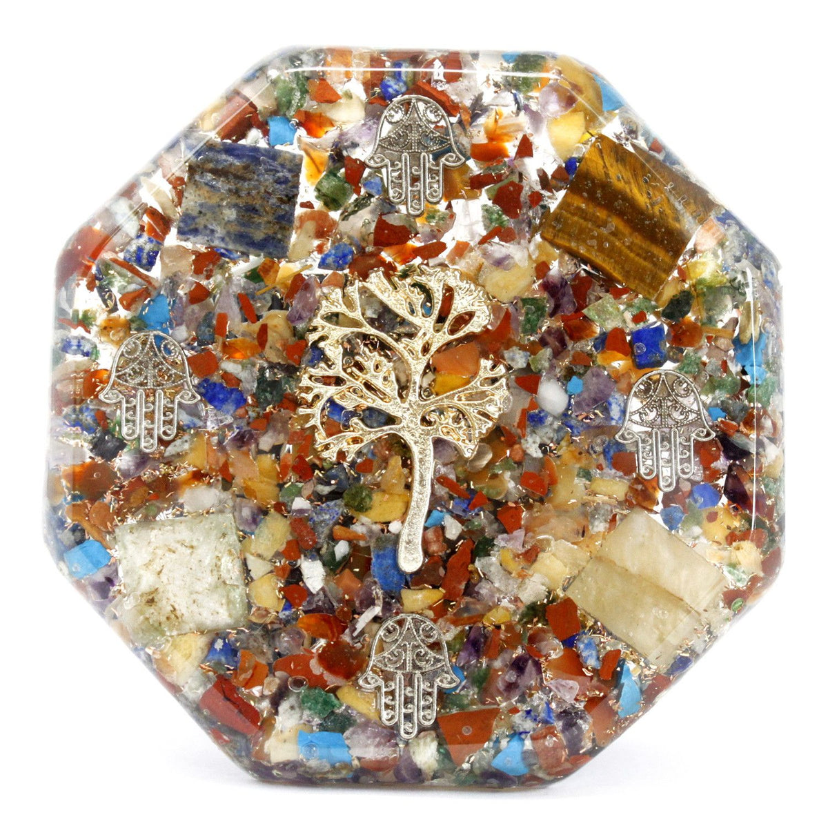Orgonite de oficina - árbol de la vida - Grande - Paquete de organite de escritorio