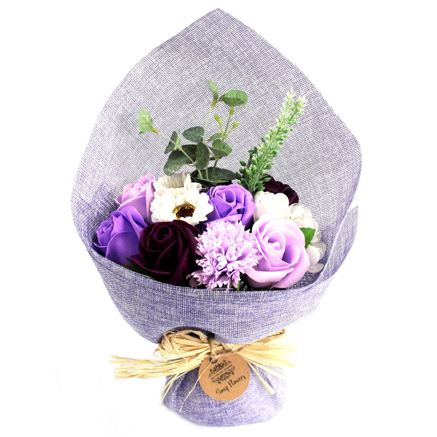 Ramo de Flores de Jabón Artesanal · Púrpura