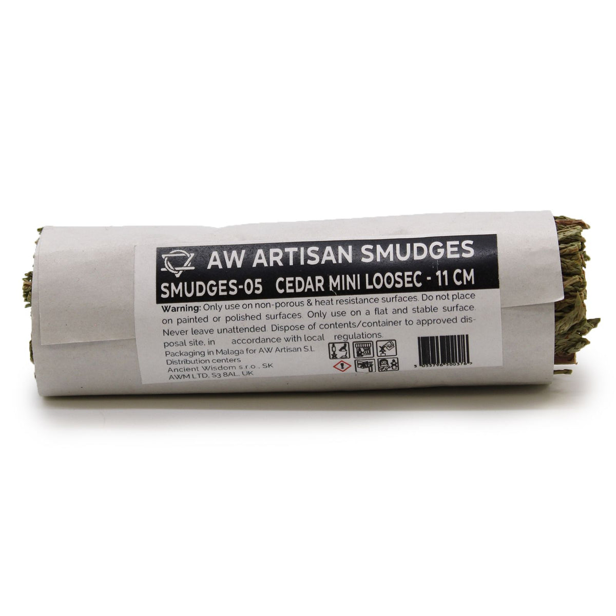 Atado de Hierba - Cedro Mini Loosec - 11 cm - Atados de Smudge – Envuelto individualmente