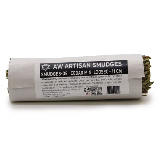 Atado de Hierba - Cedro Mini Loosec - 11 cm - Atados de Smudge – Envuelto individualmente