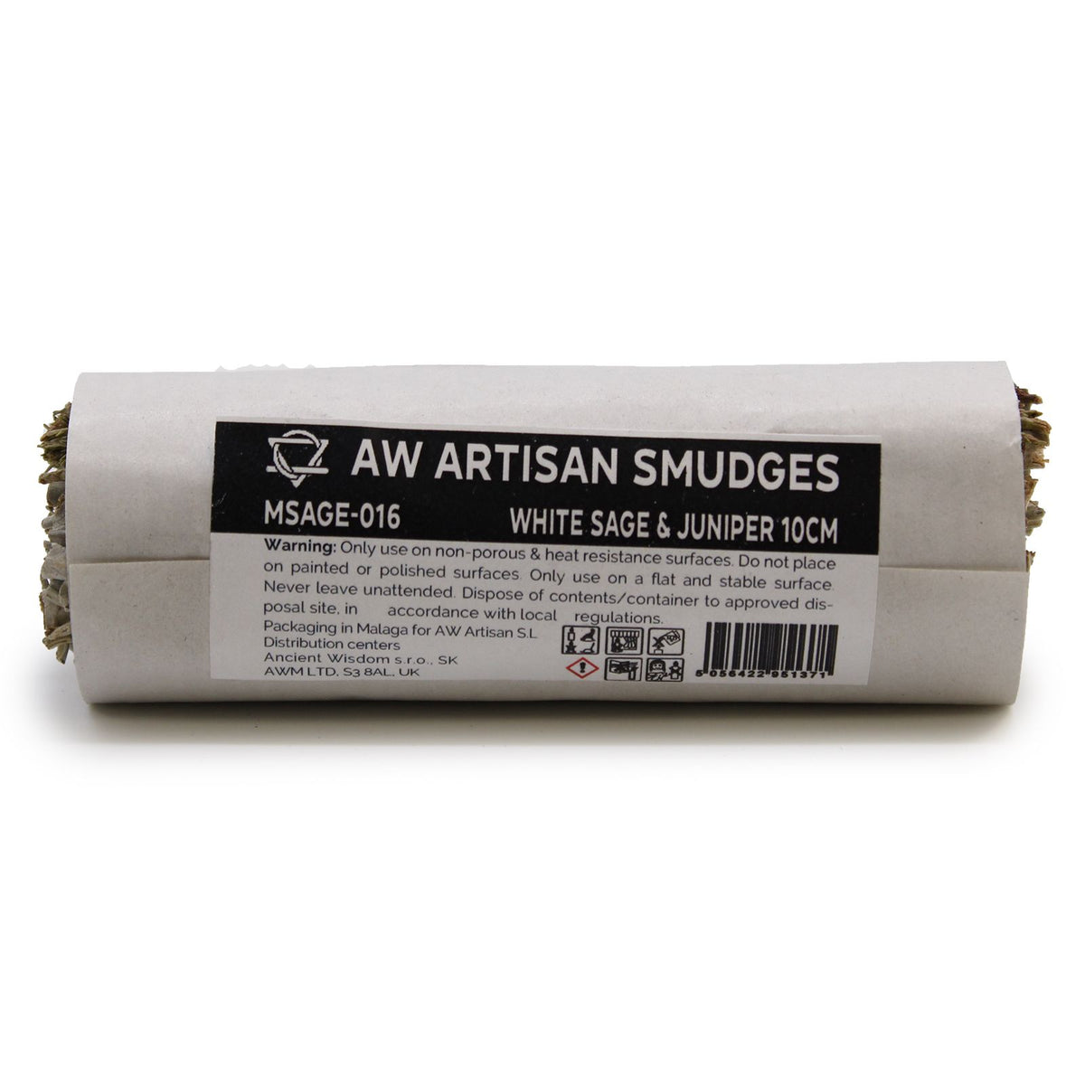 Atado de Hierba - Salvia Blanca y Enebro 10cm - Atados de Smudge – Envuelto individualmente