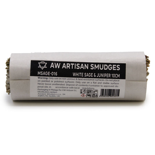 Atado de Hierba - Salvia Blanca y Enebro 10cm - Atados de Smudge – Envuelto individualmente