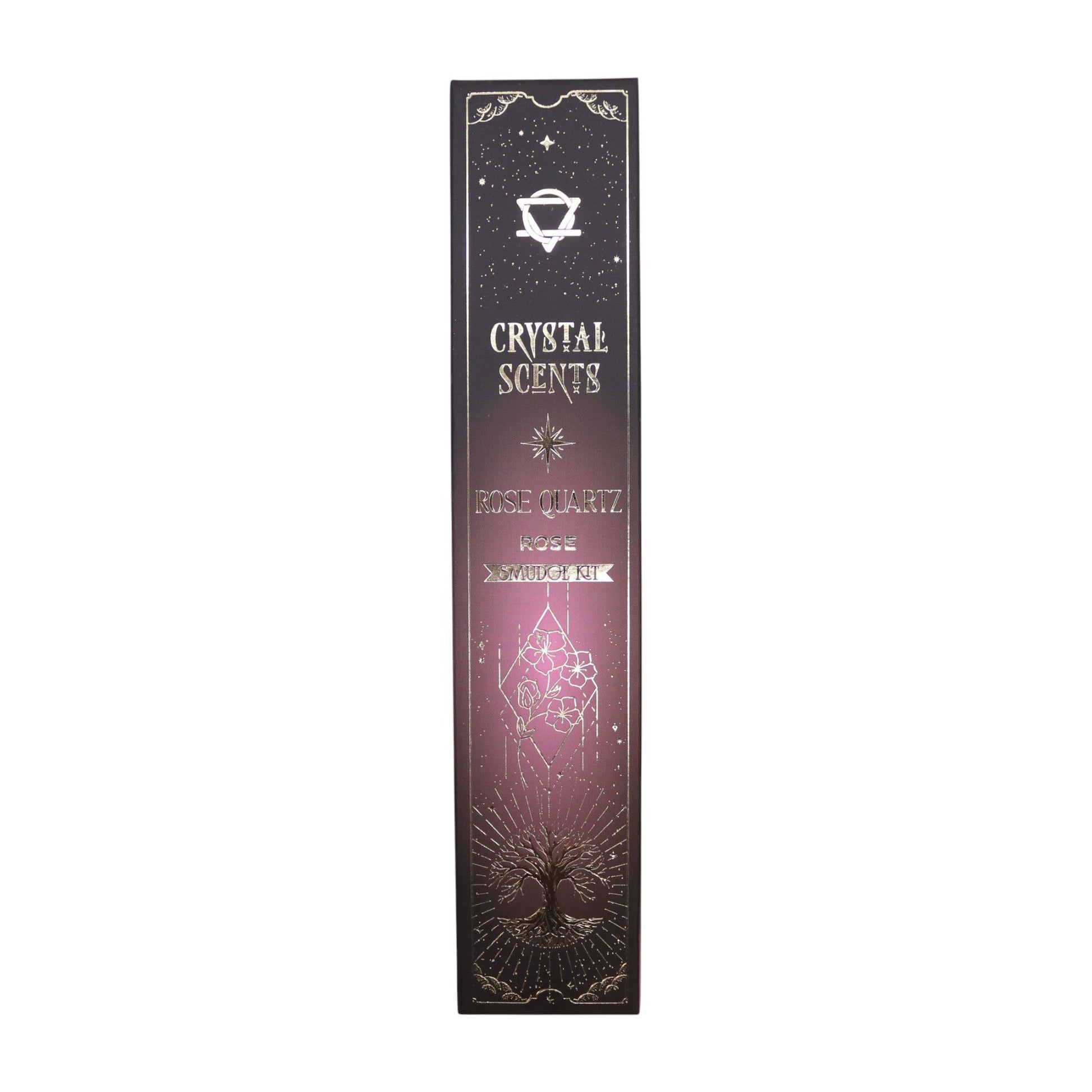 Incienso de purificación con aroma a cuarzo rosa cristal - Rosa - Incienso Smudge de Crystal Scents, Artisan Product