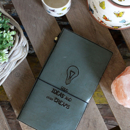 Diario de Cuero - Good Ideas and Other Dreams - Gris(80 pagínas)