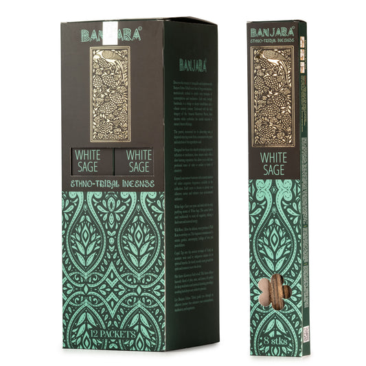 Incienso Banjara Extra Largo - Salvia Blanca - Incienso Banjara Extra Largo, Gift Packaging