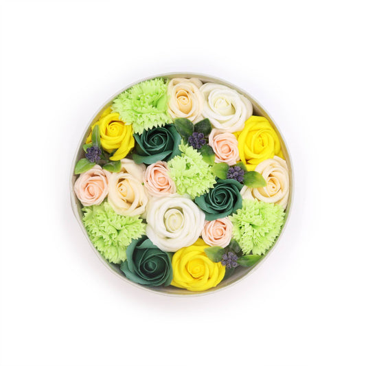 Boîte Ronde - Célébrations Printanières - Jaune et Vert