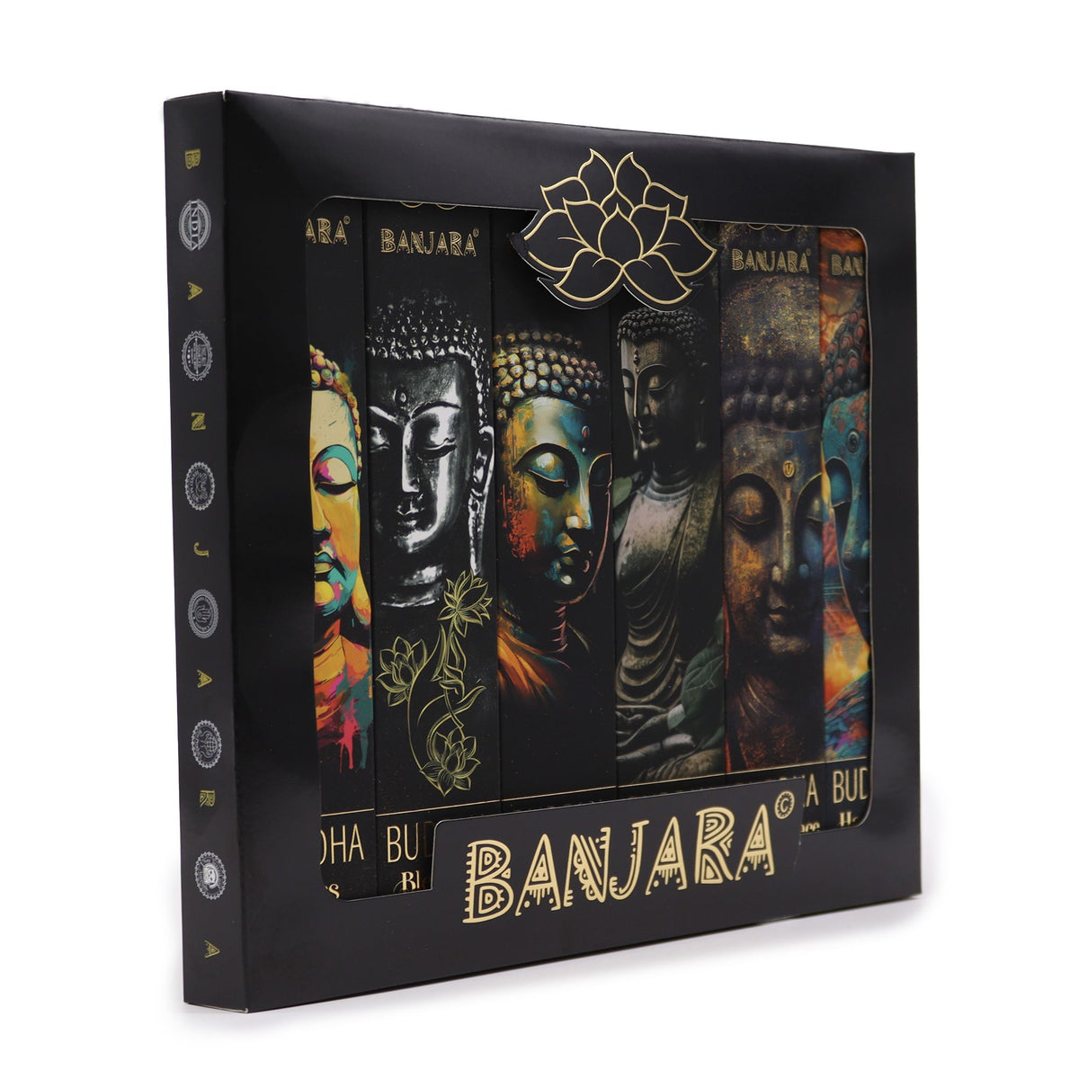 Incienso Banjara Buddha – Set de regalo en caja (6 surtidos)