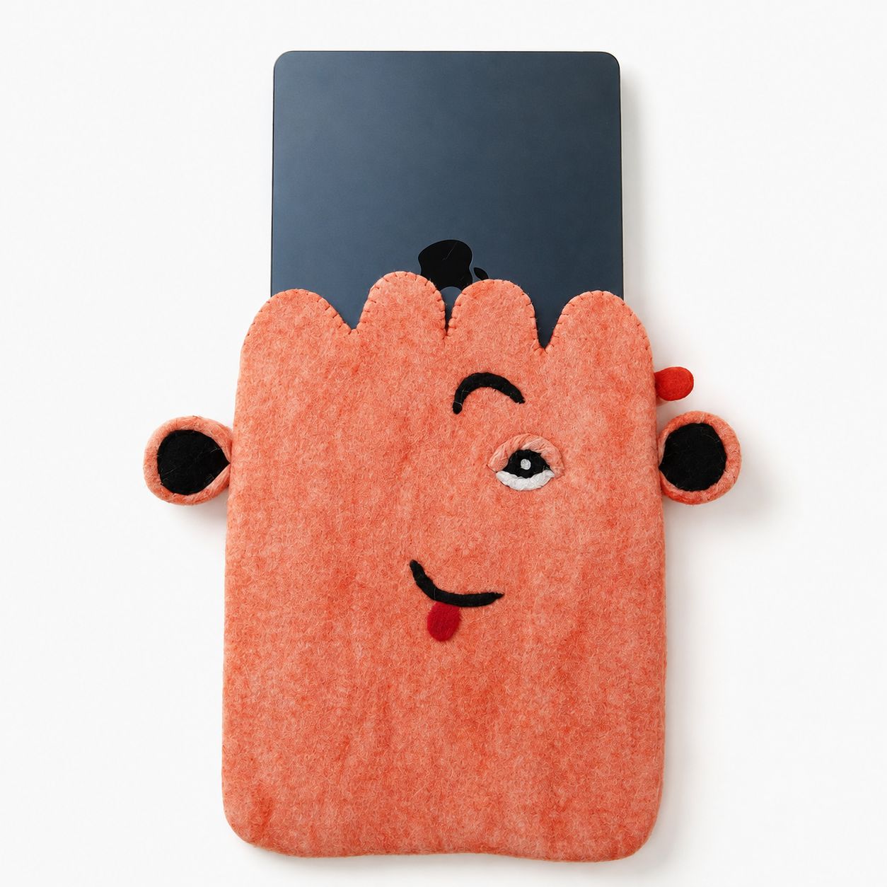 Funda de fieltro para portátil (hasta 14")  - Cara rosa bonita