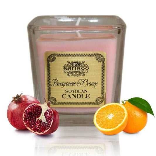 Vela de Cera de Soja - Granada y naranja - Velas de Cera de Soja, cera de soja