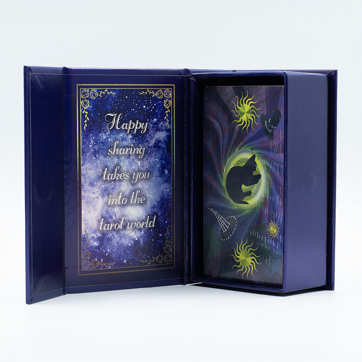 Conjunto de cartas de Tarot con lámina púrpura - Tarot de la Bruja - con folleto