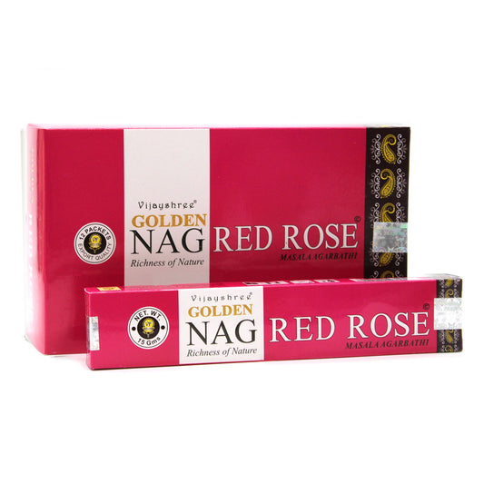 15g Golden Nag - Rosa Roja - Incienso Golden