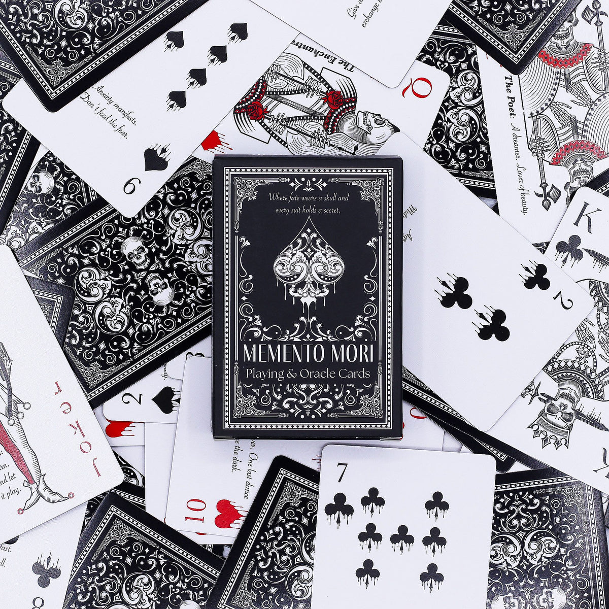 Memento Mori Cartas de juego y de oráculo góticas - Revenda de Cartas de Jogo & Oráculo Para a Sua Loja
