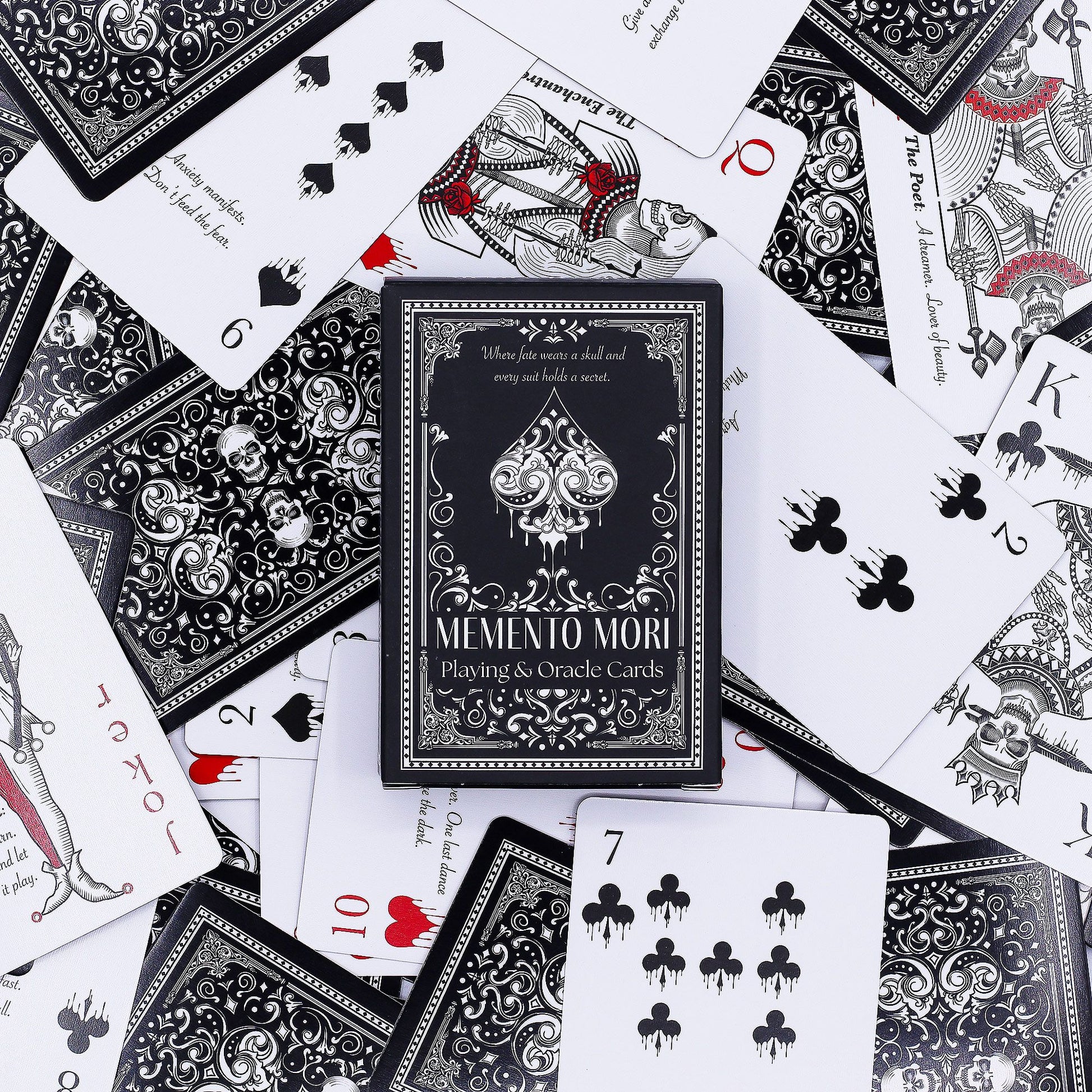 Memento Mori Cartas de juego y de oráculo góticas - Revenda de Cartas de Jogo & Oráculo Para a Sua Loja