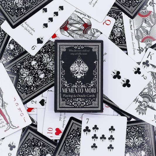Memento Mori Cartas de juego y de oráculo góticas - Revenda de Cartas de Jogo & Oráculo Para a Sua Loja