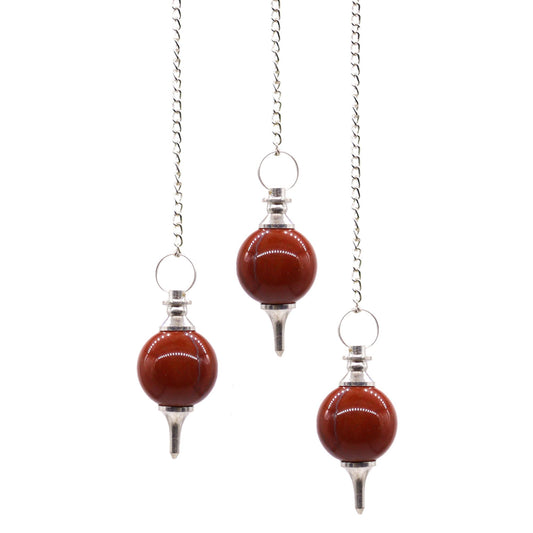 Sphere Pendulums - Red Jasper - Péndulos Esferas de Gemas