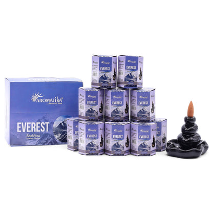 Pack de 10 Inciensos Masala Backflow - Everest - Incienso Masala Backflow