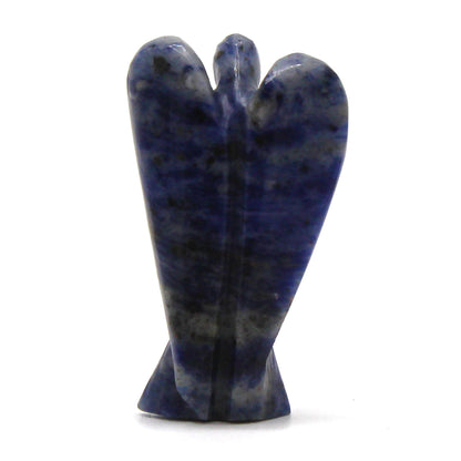 Ángel de piedra preciosa tallada a mano - Sodalita - Figuras de Piedras Preciosas