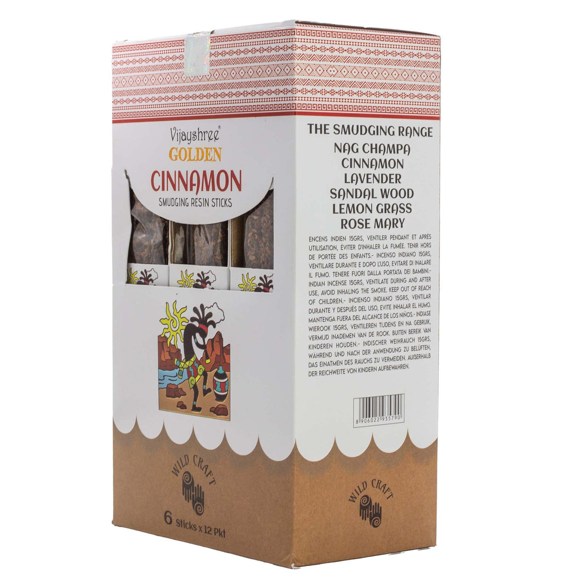 Palitos de resina para sahumar con canela dorada - 30 g - Varillas de resina para Defumar
