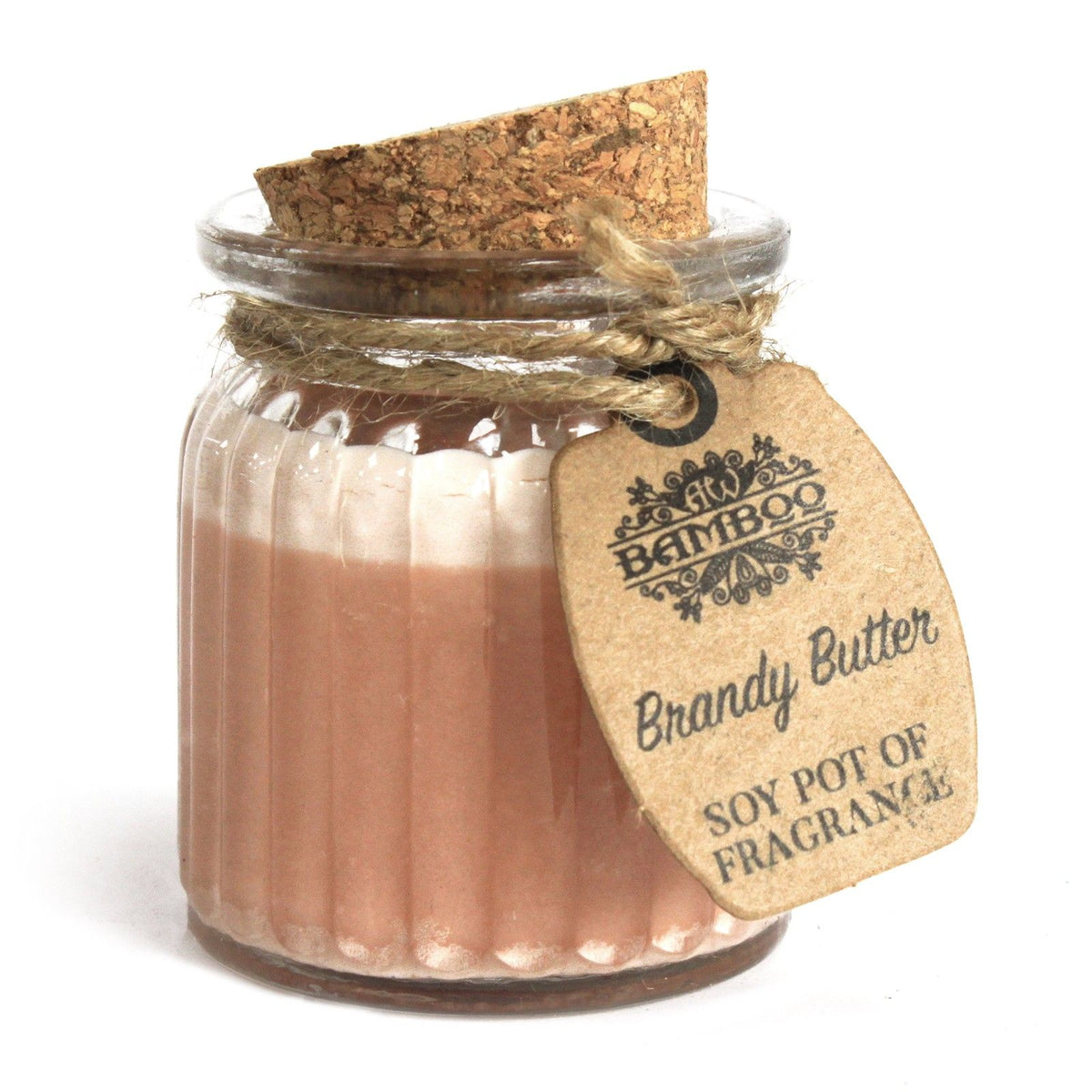 Vela de Cera de Soja Tarro - Mantequilla Brandy - Velas de Cera de Soja