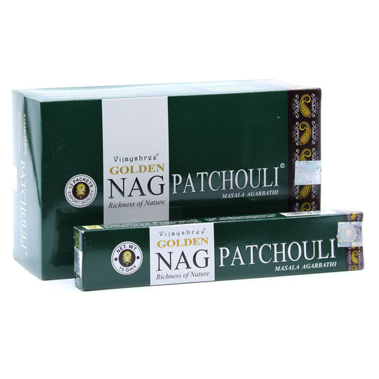 15g Incienso Dorado Nag - Patchouli - Incienso Golden