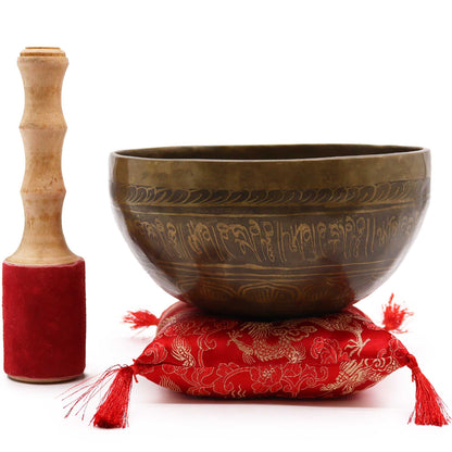 Tara dorada de latón - Set de cuenco especial - Artículos Tibetanos