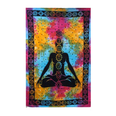 Colcha de Algodón Buda Chakra · Doble