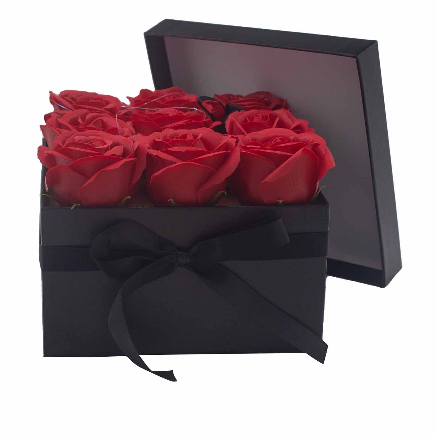 Caja de Regalo - Rosas de Jabón · 9 ud Rojo