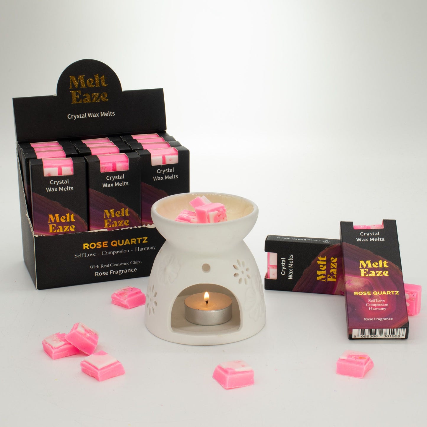 MeltEaze Tabletas de Cera 50g - Amor de Cuarzo Rosa - Rosa