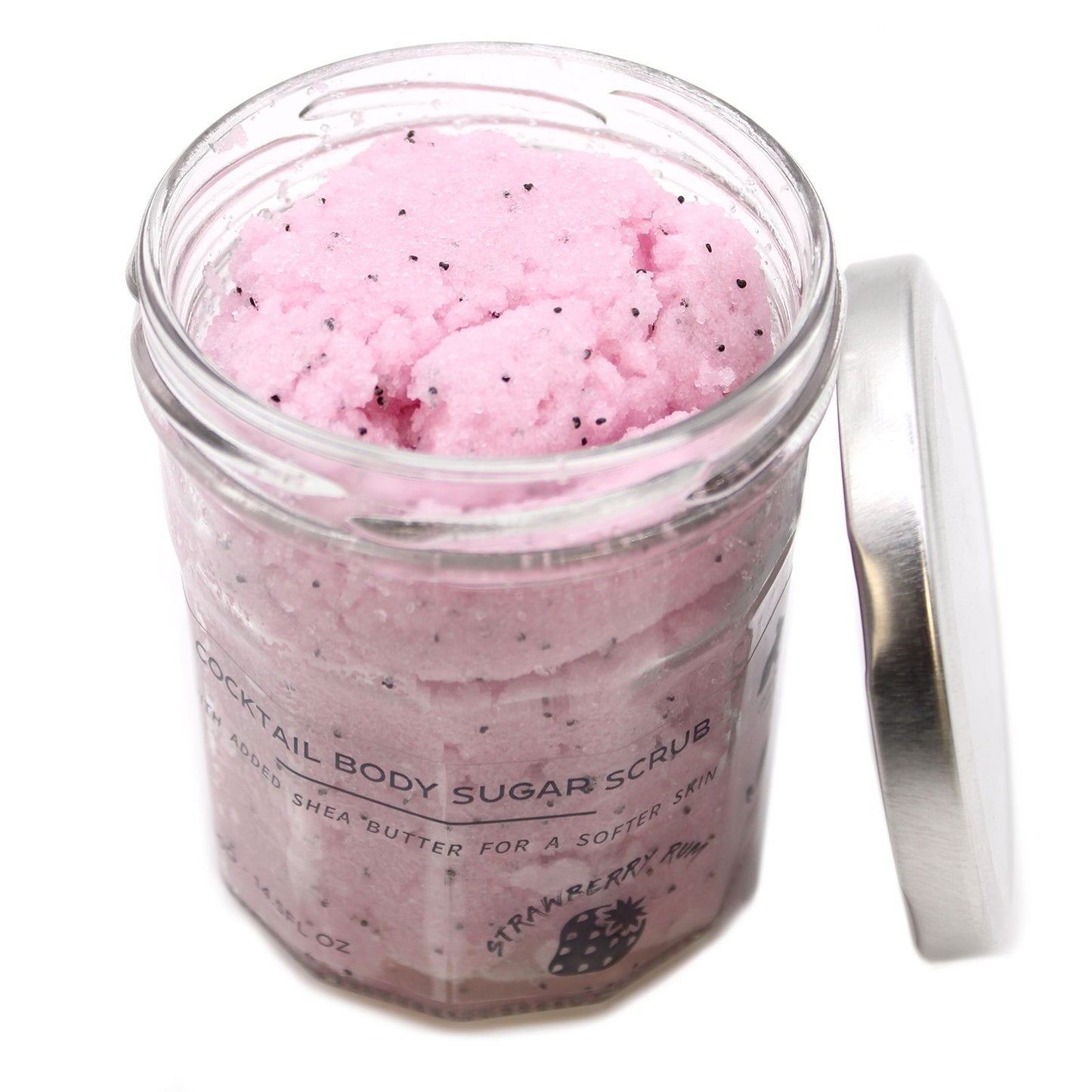 Exfoliante corporal de azúcar perfumado - Ron de fresa 300g