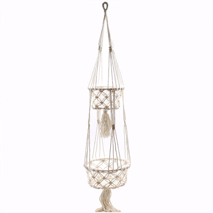 Macetero de Macrame - Doble