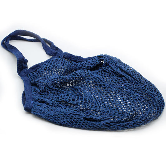 Bolsa de Malla de Algodón Puro - Denim - Bolsa de Malla de Algodón y Yute Suave Puro