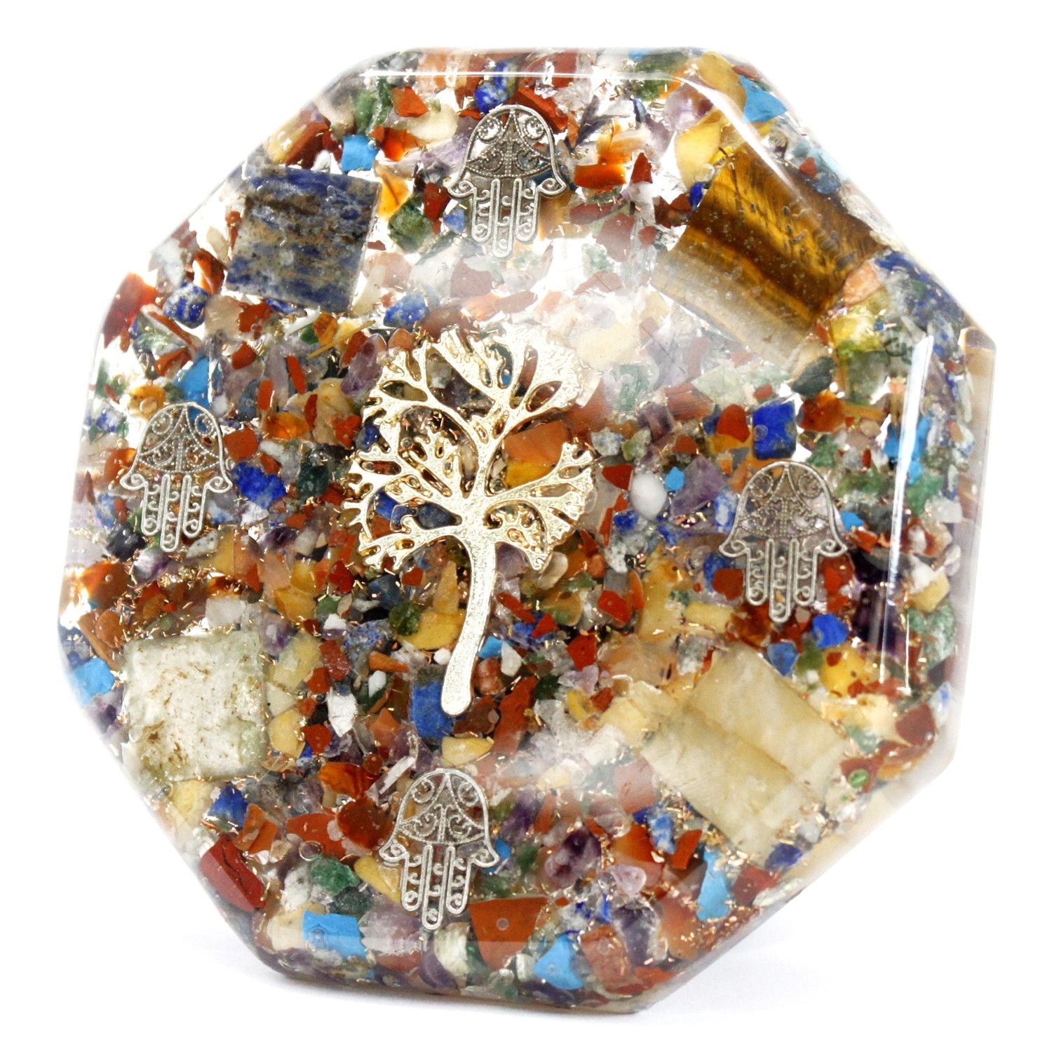 Orgonite de oficina - árbol de la vida - Grande - Paquete de organite de escritorio