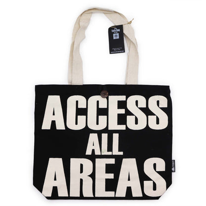 Bolso Básico Icónico - ACCESO A TODAS LAS ÁREAS  -Negro natural 10 oz (36 x 43 x 10 cm)