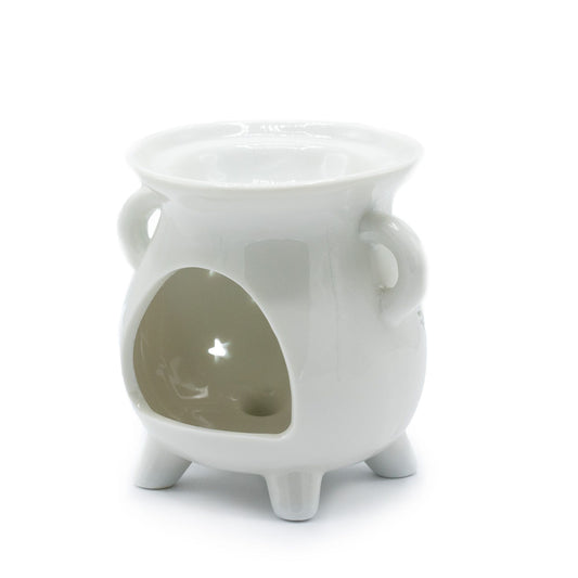 Oil Burner - Lunar Phase - White